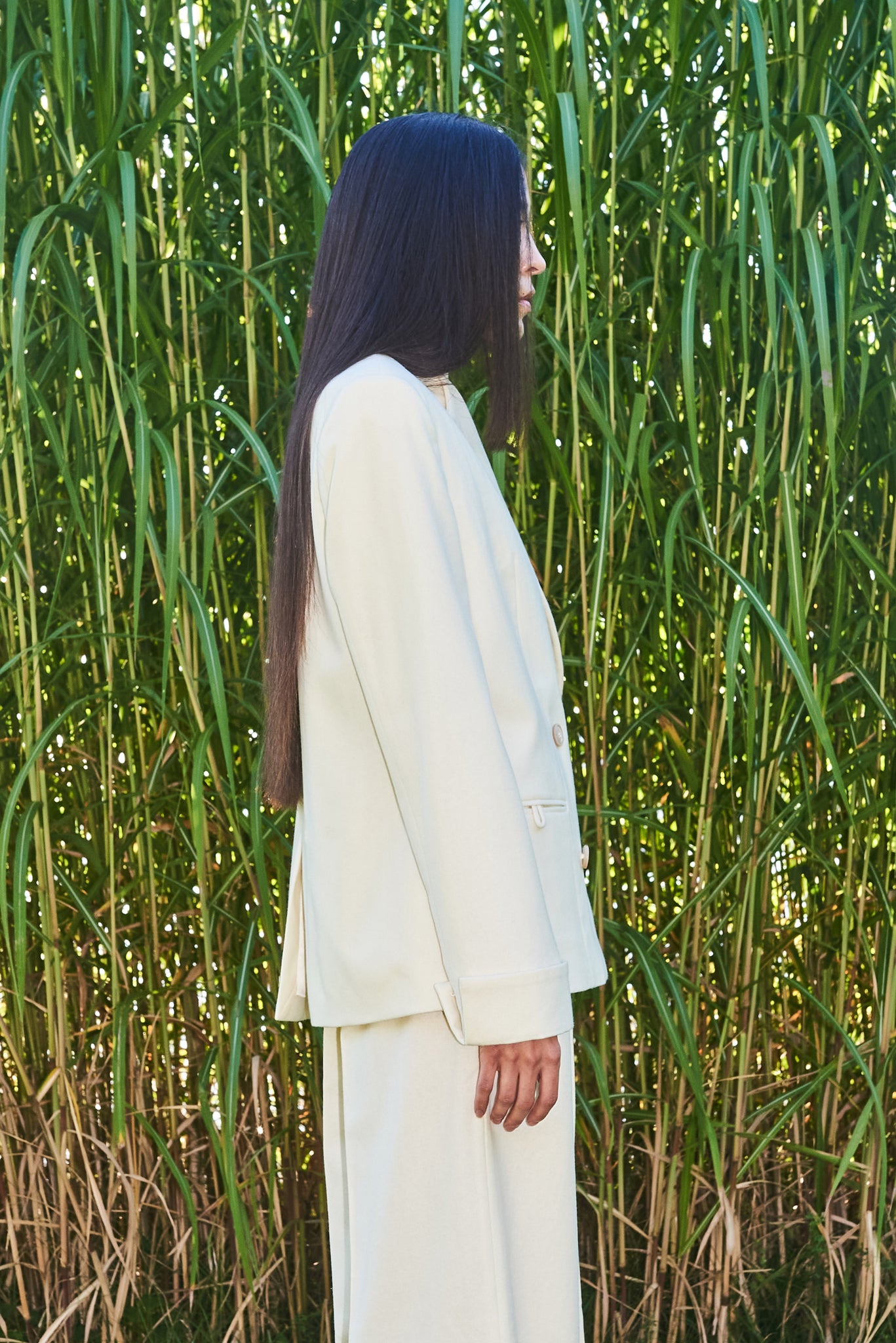 Organic Wool Jacket Ivory – hello'ben