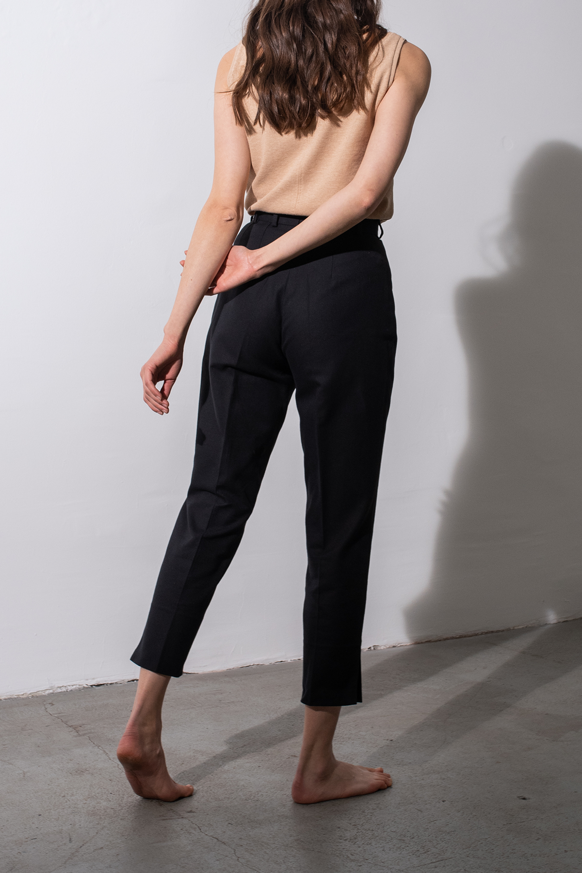 01/7 Slim Pants black back - hello'ben store