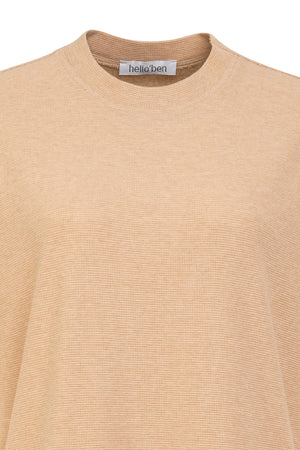 02/10 Midi Dress waffle piqué beige detail - hello'ben store