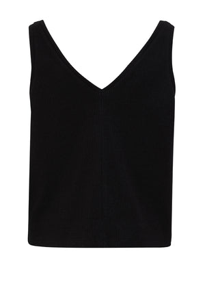 02/13 Organic Cotton Top V-neck black back – hello'ben