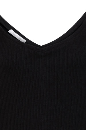 02/13 Organic Cotton Top V-neck black detail – hello'ben