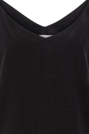02/13 Top V-neck Tencel black detail hello'ben
