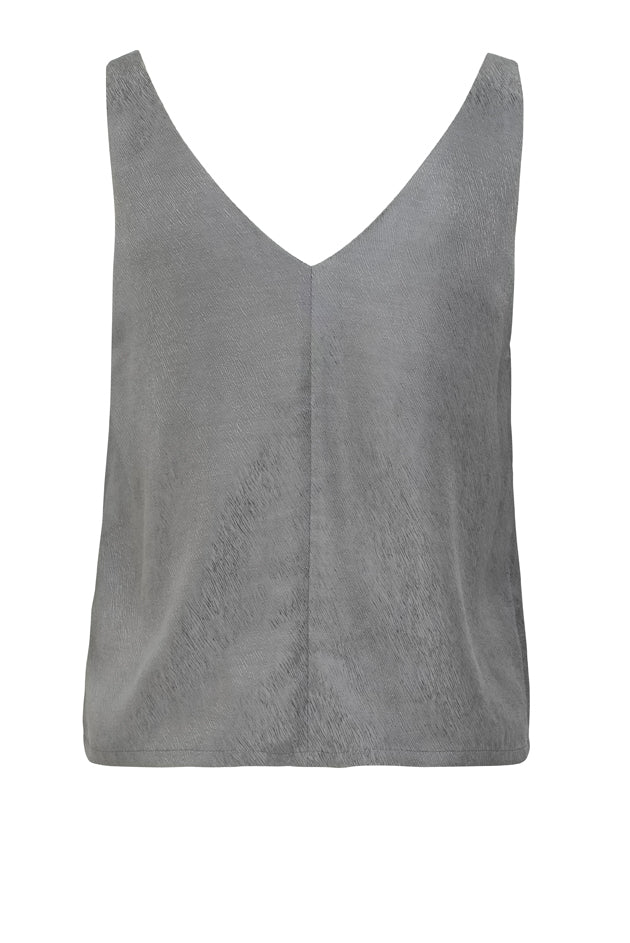 02/13 Satin Top V-neck silver back – hello'ben