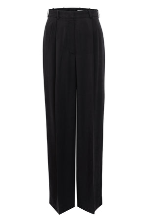 02/2 High Waisted Pants Tencel black front - hello'ben store