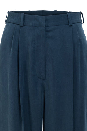 02/2 High Waisted Pants Navy detail - hello'ben store