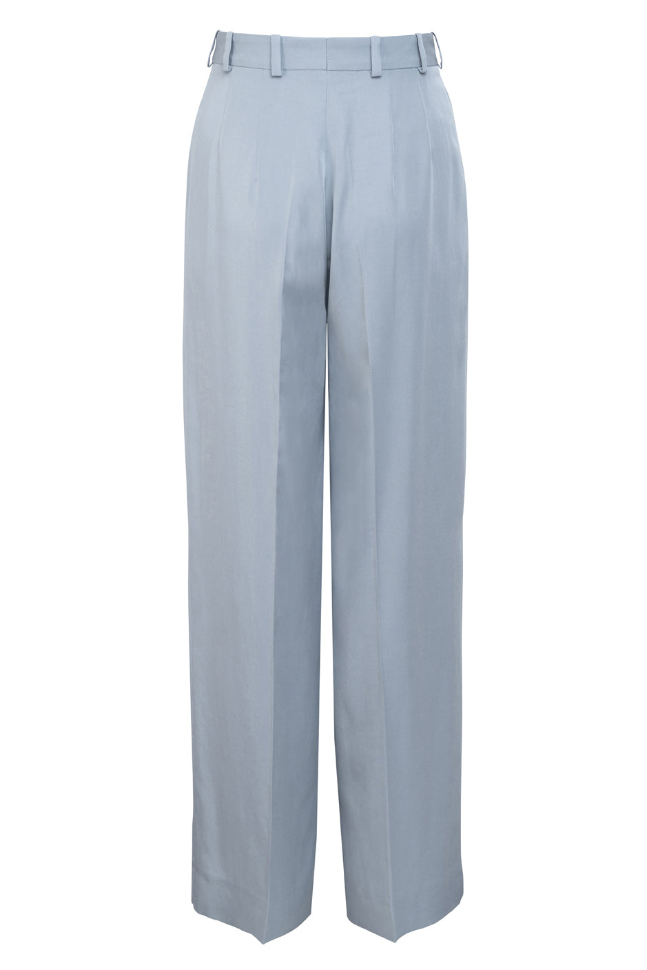 02/2 High Waisted Pants Tencel light blue back hello'ben