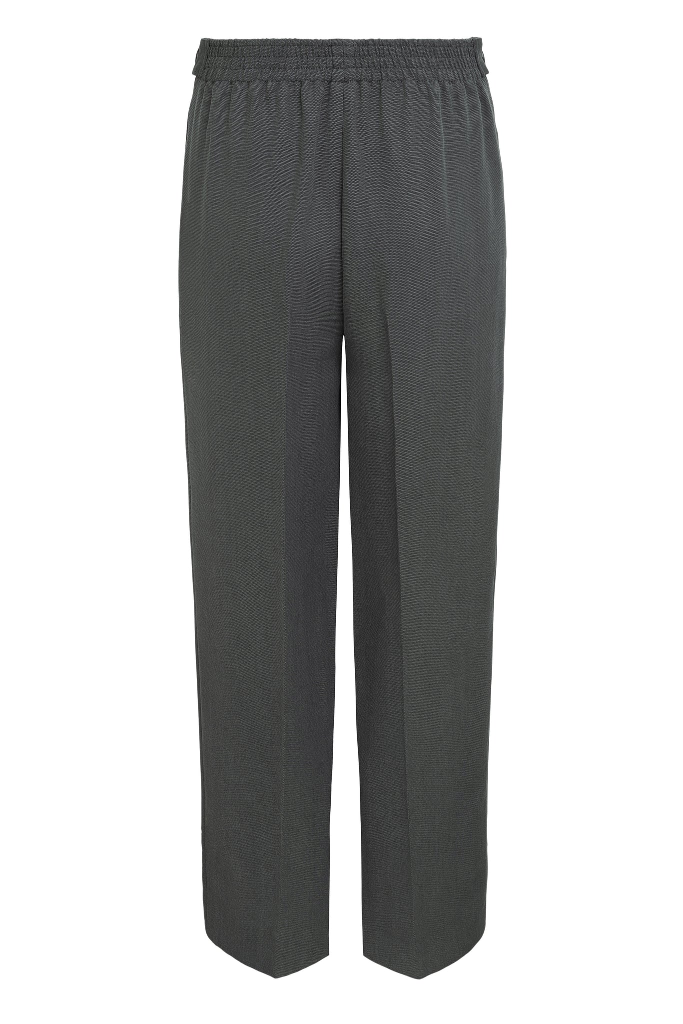 03/16 Mid-Waist Pants Tencel dark grey back - hello'ben store