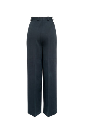 01/2 Structured High Waisted Pants Anthracite Backside - hello'ben store