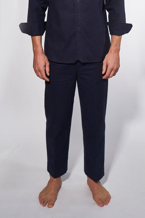 03/16 Mid-Waist Pants Navy male - hello'ben store